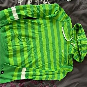 Green Striped Nike Women’s Hoodie